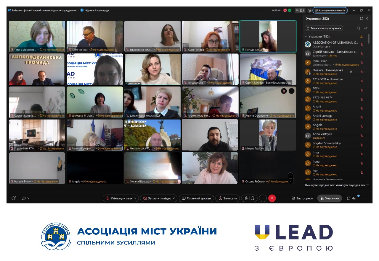 Залучення всіх поколінь мешканців до відкритого урядування в невеликих громадах обговорили на засіданні фахової мережі